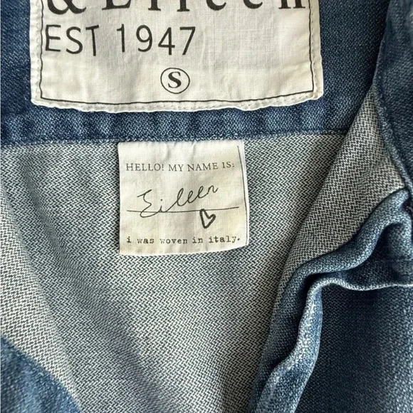 Frank & Eileen Stonewashed Indigo Denim Shirt - Picture 7 of 11